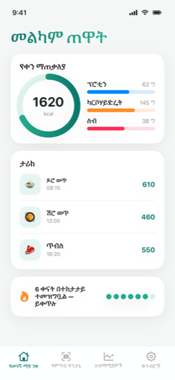 በተግባር ይመልከቱ — dashboard