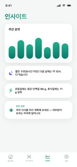 실제 화면 보기 — insights