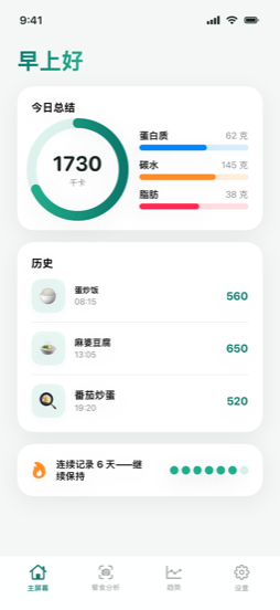 实际界面一览 — dashboard